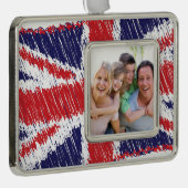 Gewerkschaft-Flag mit Scribbled Rahmen-Ornament Silber (Rechts)