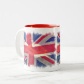 Gewerkschaft Flag oder Union Jack British Patriot Zweifarbige Tasse (Vorderseite Links)