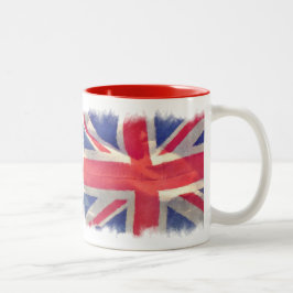 Gewerkschaft Flag oder Union Jack British Patriot Zweifarbige Tasse