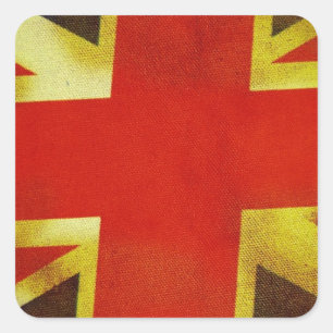 Gewerkschaft Flag Worlddesign Quadratischer Aufkleber