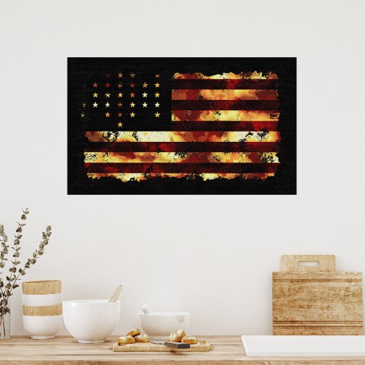 Gewerkschaft Flag, Zivil War, US Flagge, USA Poster (Küche)
