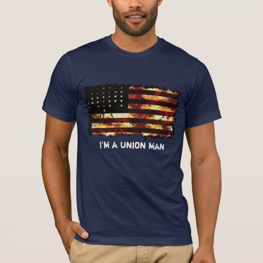 Gewerkschaft Flag, Zivil War, US Flagge, USA T-Shirt (Vorderseite)