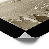 Gewerkschaft Football Foto 1914 Poster (Ecke)