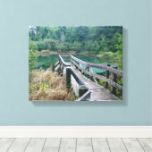 Gewerkschaft Frühjahr - Porcupine Bergsee-Zauber Leinwanddruck (Insitu (Holzboden))