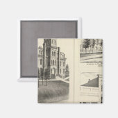 Gewerkschaft High School, Residence & Jackson Land Magnet (Vorderseite/Rückseite)