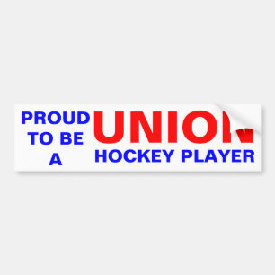 GEWERKSCHAFT HOCKEY PLAYER AUTOAUFKLEBER