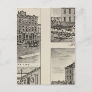 Gewerkschaft Hotel, Kansas Postkarte