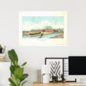 Gewerkschaft Iron Works in San Francisco (1801A) Poster (Heimbüro)