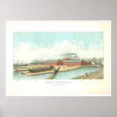 Gewerkschaft Iron Works in San Francisco (1801A) Poster (Vorne)