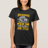 Gewerkschaft Ironworker Job Title Gewerkschaft Bla T-Shirt (Vorderseite)