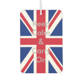 Gewerkschaft Jack Flagge behielt Ruhe und weiter Autolufterfrischer (Vorderseite)