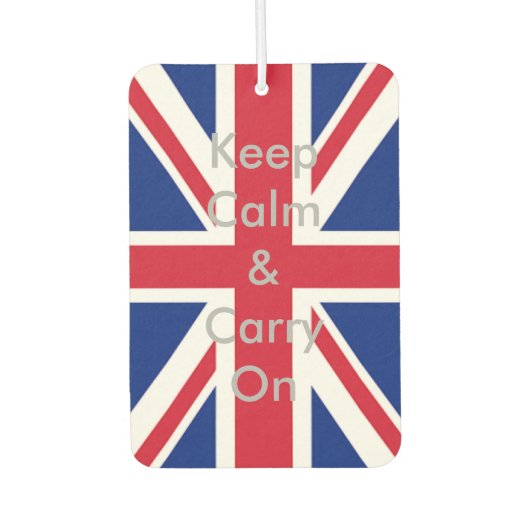 Gewerkschaft Jack Flagge behielt Ruhe und weiter Autolufterfrischer (Vorderseite)