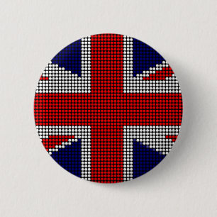 Gewerkschaft Jack Flagge Britische Flagge Button