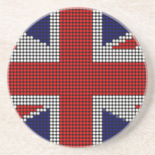 Gewerkschaft Jack Flagge Britische Flagge Sandstein Untersetzer