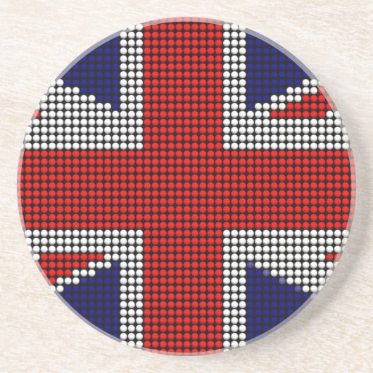 Gewerkschaft Jack Flagge Britische Flagge Sandstein Untersetzer (Vorne)