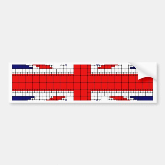 Gewerkschaft Jack Flagge uk patriotisch Autoaufkleber (Vorne)
