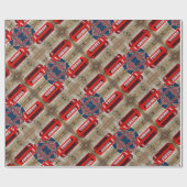 Gewerkschaft Jack Flaggenjubiläum Kronensprechkabi Geschenkpapier (Flach)