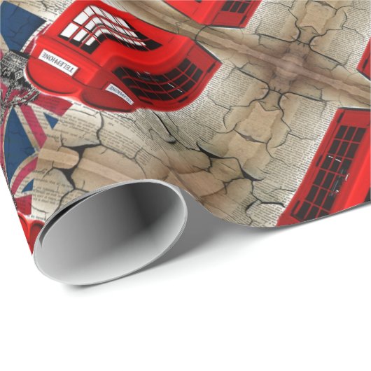 Gewerkschaft Jack Flaggenjubiläum Kronensprechkabi Geschenkpapier (Rolleneckpunkt)