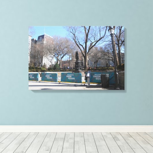 Gewerkschaft Leinwanddruck (Insitu (Holzboden))