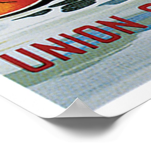 Gewerkschaft Line Steamship Ocean Liner Poster (Ecke)