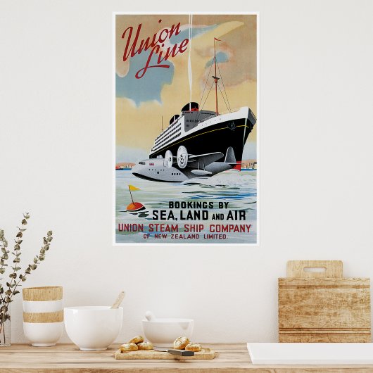 Gewerkschaft Line Steamship Ocean Liner Poster (Küche)