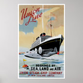 Gewerkschaft Line Steamship Ocean Liner Poster (Vorne)