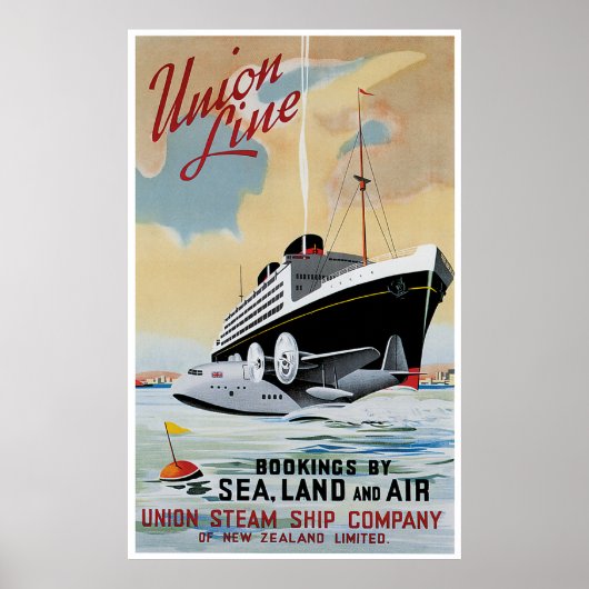 Gewerkschaft Line Steamship Ocean Liner Poster (Vorne)