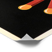 GEWERKSCHAFT MATCH Brussels Belgien Match Sticks A Poster (Ecke)