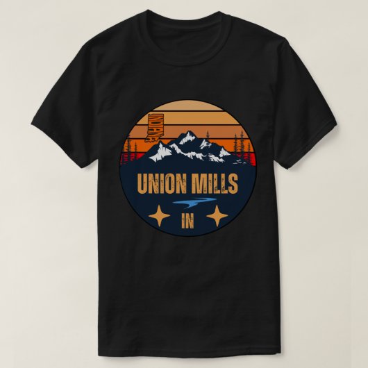 Gewerkschaft Mills, Indiana T-Shirt (Design vorne)