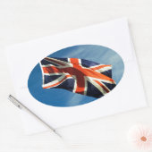 Gewerkschaft Ovaler Aufkleber (Umschlag)