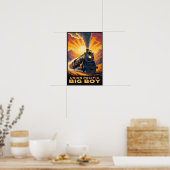 Gewerkschaft Pacific Big Boy Vintag Train Poster (Küche)