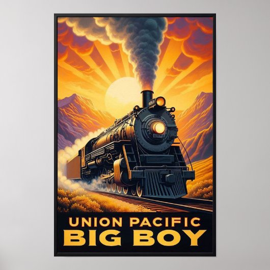 Gewerkschaft Pacific Big Boy Vintag Train Poster (Vorne)