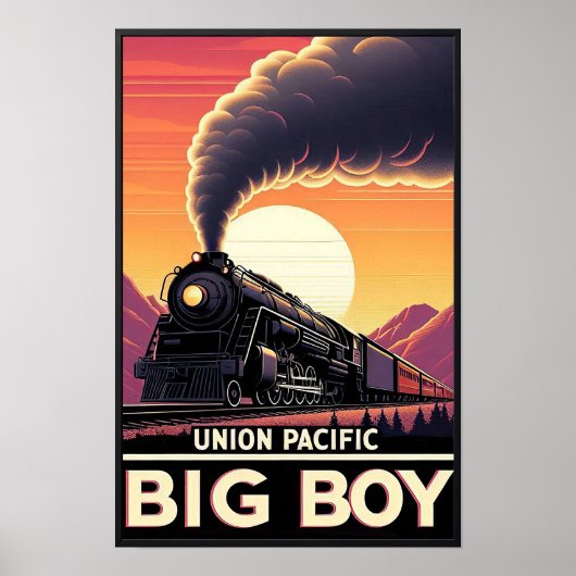 Gewerkschaft Pacific Big Boy Vintag Train Poster (Vorne)