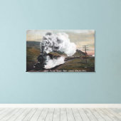 Gewerkschaft Pacific Freight Train View Leinwanddruck (Insitu (Holzboden))