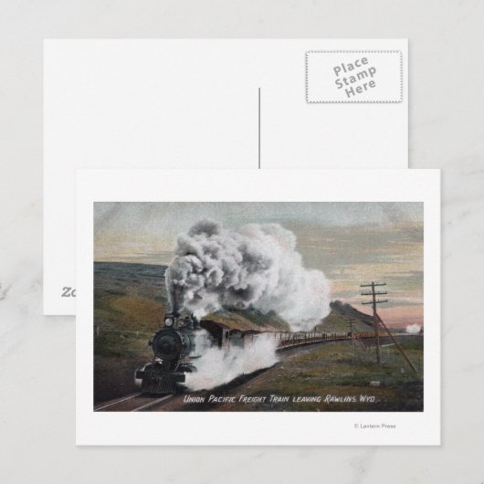Gewerkschaft Pacific Freight Train View Postkarte (Vorne/Hinten)