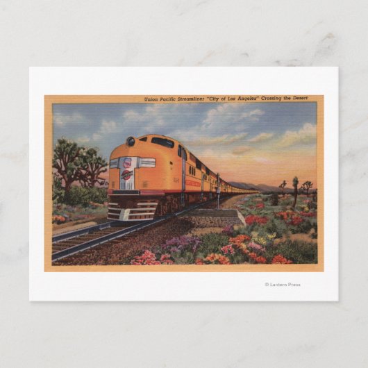 Gewerkschaft Pacific Railroad "City of Los Angeles Postkarte (Vorderseite)