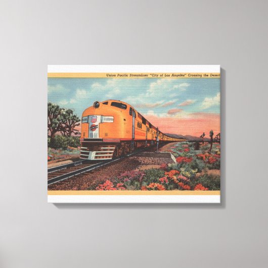 Gewerkschaft Pacific Train, City of L.A. Leinwanddruck (Vorderseite)