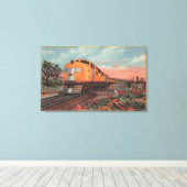 Gewerkschaft Pacific Train, City of L.A. Leinwanddruck (Insitu (Holzboden))