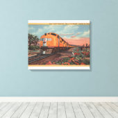 Gewerkschaft Pacific Train, City of L.A. Leinwanddruck (Insitu (Holzboden))