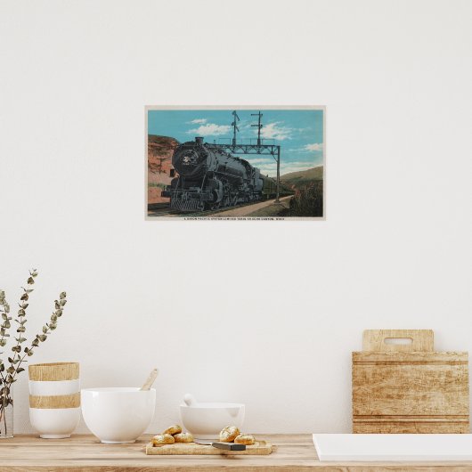 Gewerkschaft Pacific Train, Echo Canyon, Utah Utah Poster (Küche)