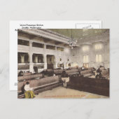Gewerkschaft Passagierstation, Seattle, Circa 1912 Postkarte (Vorne/Hinten)
