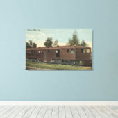 Gewerkschaft Pazifische EisenbahnMcKeen Motorradan Leinwanddruck (Insitu (Holzboden))