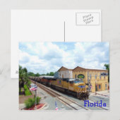 Gewerkschaft Pazifischer Gelbzug Motor Postkarte (Vorne/Hinten)