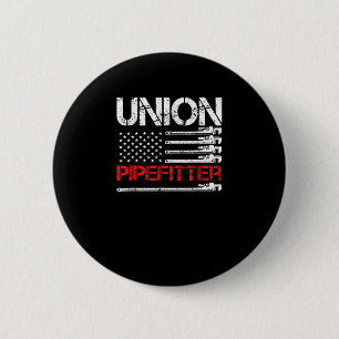 Gewerkschaft Pipefitter Gewerkschaft Strong USA Am Button