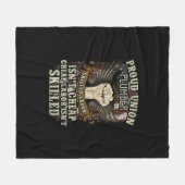 Gewerkschaft Plumber Shirt Proud qualifizierte Arb Fleecedecke (Vorderseite (Horizontal))