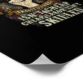 Gewerkschaft Plumber Shirt Proud qualifizierte Arb Poster (Ecke)