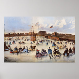 Gewerkschaft Pond Williamsburgh LI,1862 von Winslo Poster