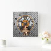Gewerkschaft Proud Quadratische Wanduhr (Zuhause)