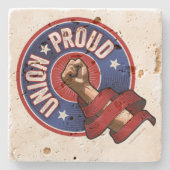 Gewerkschaft Proud Steinuntersetzer (Vorderseite)