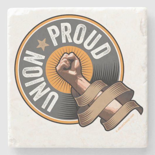 Gewerkschaft Proud Steinuntersetzer (Vorderseite)